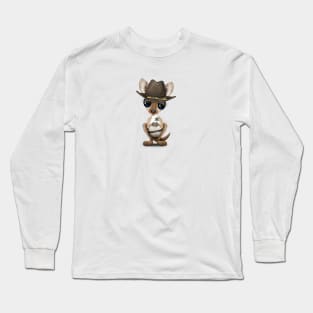 Cute Baby Kangaroo Sheriff Long Sleeve T-Shirt